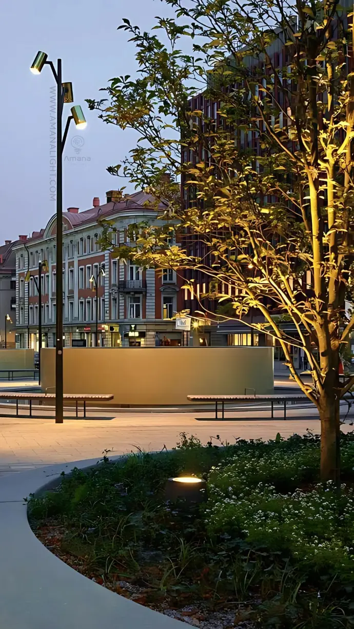 Enhance night-time urban aesthetics with modern decorative street lighting poles – featuring integrated LED technology, sleek architectural designs, and perfect illumination for commercial plazas, walkways, and public landscapes.