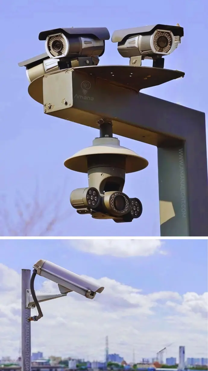 Heavy Duty Surveillance Pole Systems – Galvanized Steel Poles for Mounting CCTV Cameras, Security Lighting, and Wireless Equipment in Urban Streets, Highways, Industrial Facilities, and Public Spaces. Engineered for Stability, Wind Load Resistance, and Easy Integration with Smart City Infrastructure.