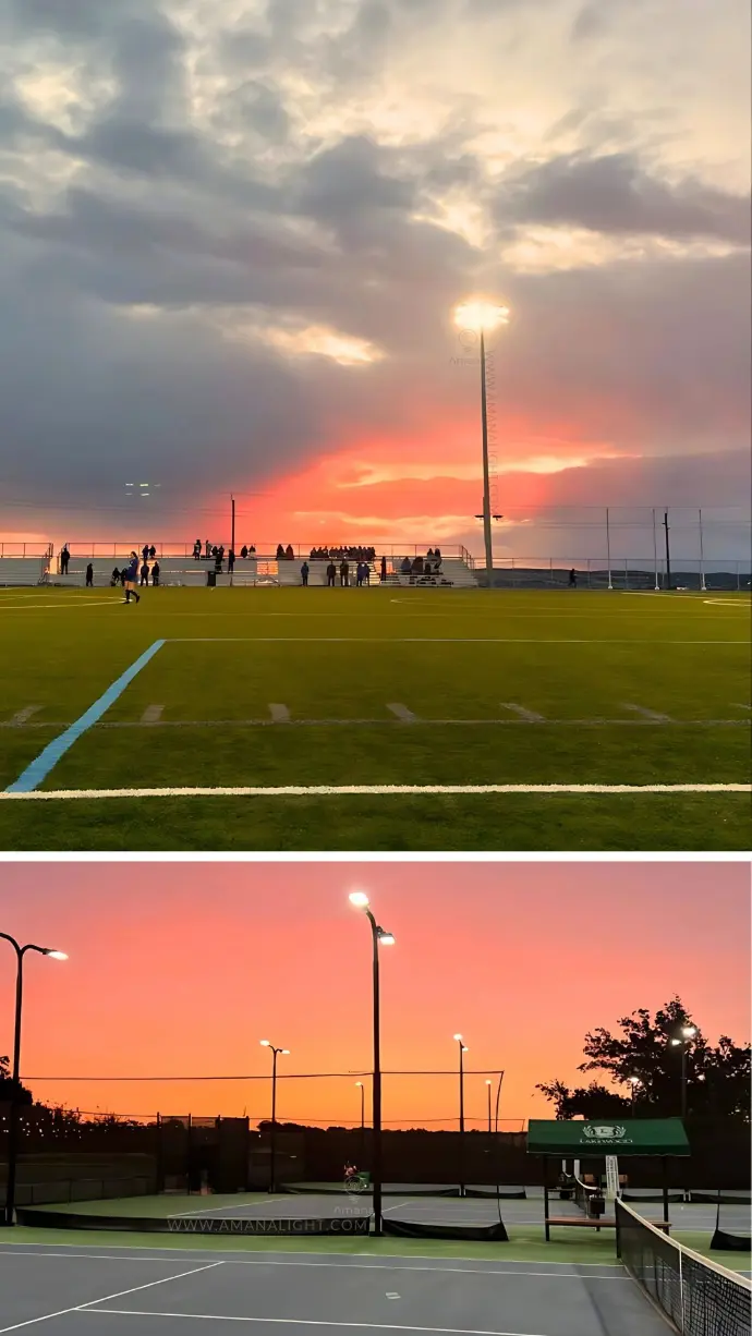 Stadium Lighting Poles – High-Mast Structures Designed for Floodlight Systems in Sports Fields, Football Stadiums, Tennis Courts, and Outdoor Arenas. Engineered for Optimal Light Distribution, Glare Control, and Compliance with International Sports Lighting Standards. Available in Galvanized Steel and Custom Heights.